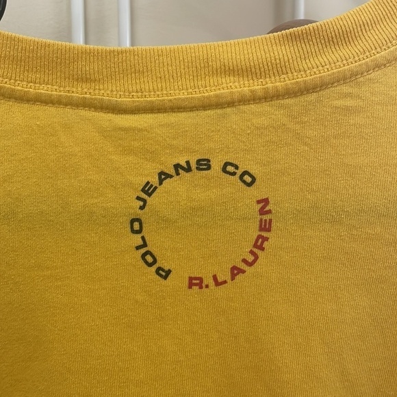 Ralph Lauren - Polo Jeans 90s Long Sleeve - Yellow - S - Picture 8 of 9